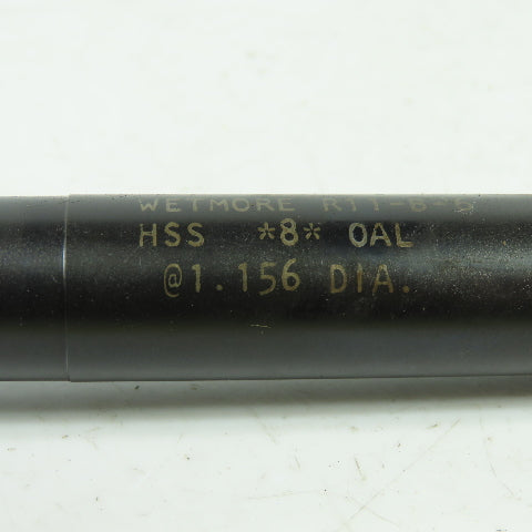 Wetmore R11-B-6 Insert Blade Adjustable Reamer HSS 1.156" Dia. 8" OAL