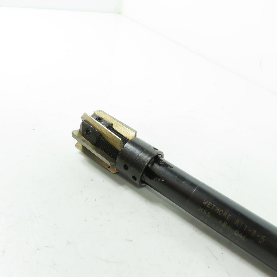 Wetmore R11-B-6 Insert Blade Adjustable Reamer HSS 1.156" Dia. 8" OAL