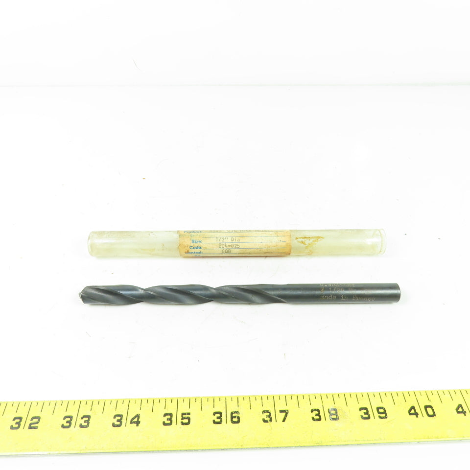 G.Whalley 1/2" HS 688 Coolant Thru 2 Flute Twist Drill 8" OAL