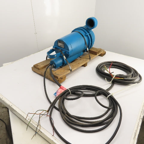 Barnes 3SE2042DS 2HP Submersible Sewage Ejector Pump 3" Out 460V 3PH Tested