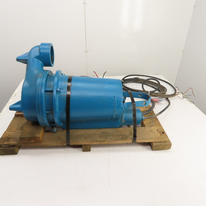 Barnes 3SE2042DS 2HP Submersible Sewage Ejector Pump 3" Out 460V 3PH Tested