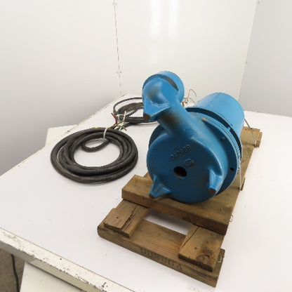 Barnes 3SE2042DS 2HP Submersible Sewage Ejector Pump 3" Out 460V 3PH Tested