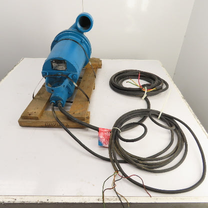 Barnes 3SE2042DS 2HP Submersible Sewage Ejector Pump 3" Out 460V 3PH Tested