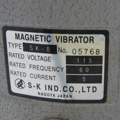 S-K Ind. Co. SK-B Magnetic Vibratory Small Parts Bowl Feeder 115V 1Ph