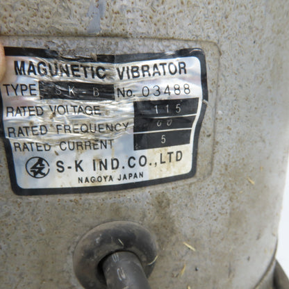 S-K Ind. Co. SK-B Magnetic Vibratory Small Parts Bowl Feeder 115V 1Ph