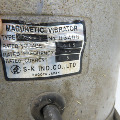 S-K Ind. Co. SK-B Magnetic Vibratory Small Parts Bowl Feeder 115V 1Ph