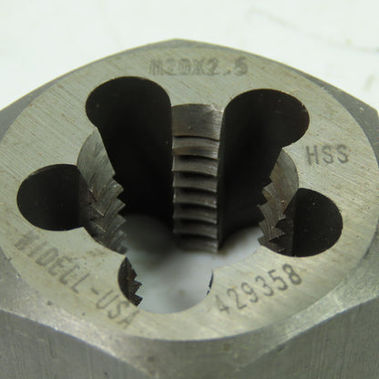 Widell M20 x 2.5 HSS Hexagon Rethreading Die 429358