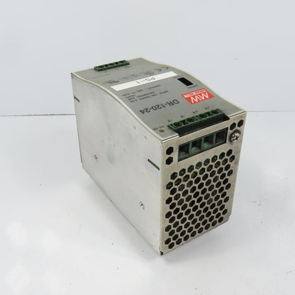 Mean Well DR-120-24 24V DC 5.0A Power Supply 100-120/200-240VAC Input
