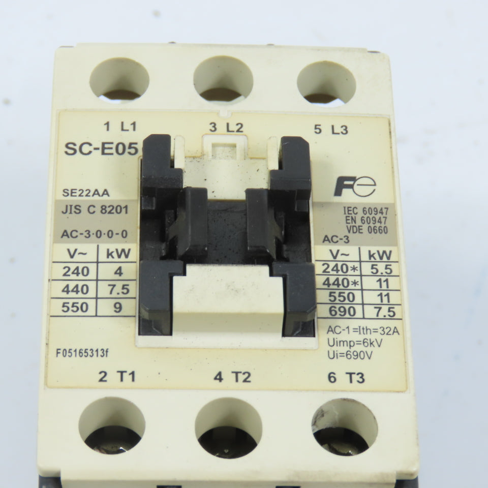 Fuji SE22AA SC-E05 Power Contactor 120V Coil