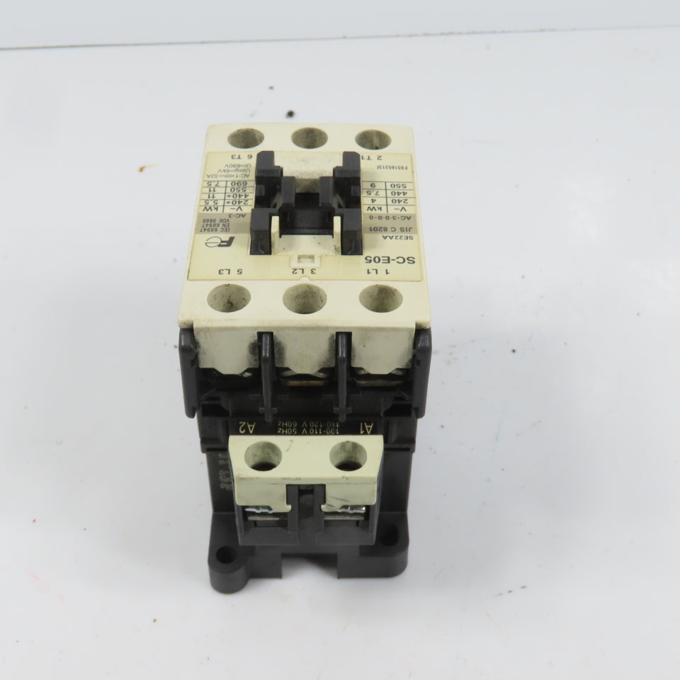 Fuji SE22AA SC-E05 Power Contactor 120V Coil