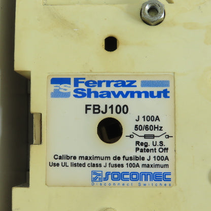 Ferraz Shawmut FBJ100 100A Fusible General Purpose Safety Disconnect Switch