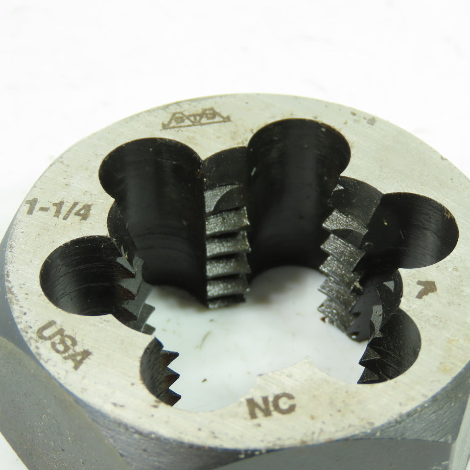 1-1/4" -7 NC Hexagon Rethreading Die USA