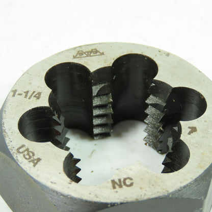 1-1/4" -7 NC Hexagon Rethreading Die USA