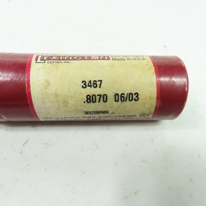 Lexington 3467 0.8070" Diam Straight Carbide Tipped Chucking Reamer 6-Flute