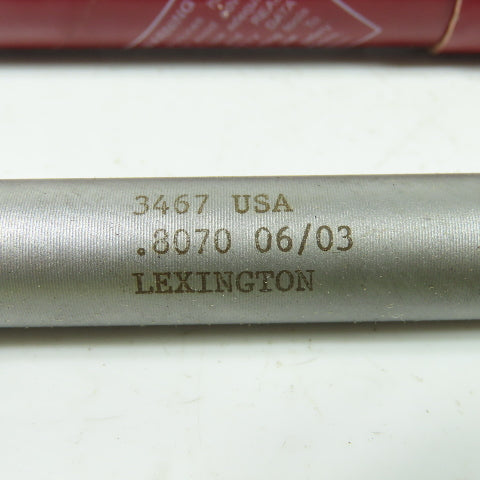 Lexington 3467 0.8070" Diam Straight Carbide Tipped Chucking Reamer 6-Flute