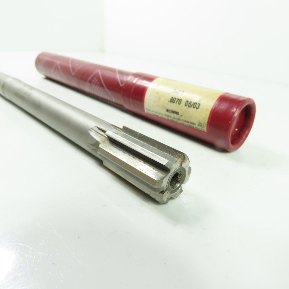 Lexington 3467 0.8070" Diam Straight Carbide Tipped Chucking Reamer 6-Flute
