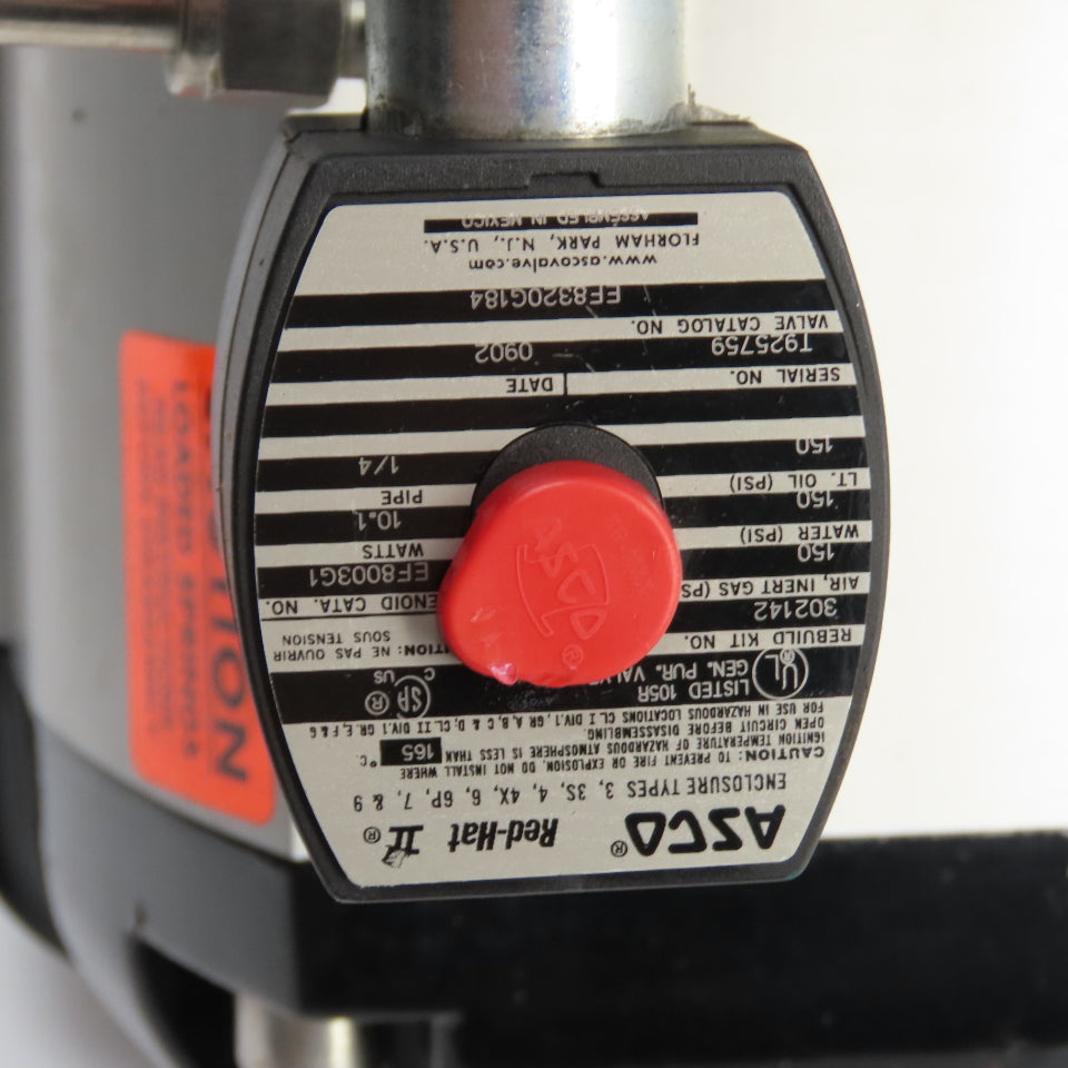Flowserve B175S07 3-Way 3" Stainless Steel Diverter Valve W/ Pneumatic Actuator