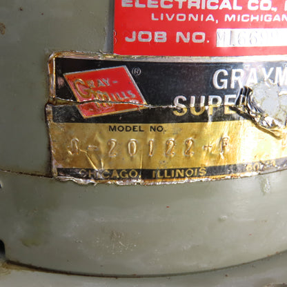 Graymills A-20122-F 1/2HP Vertical Superflo Coolant Pump 1725RPM 230/460V 13" D