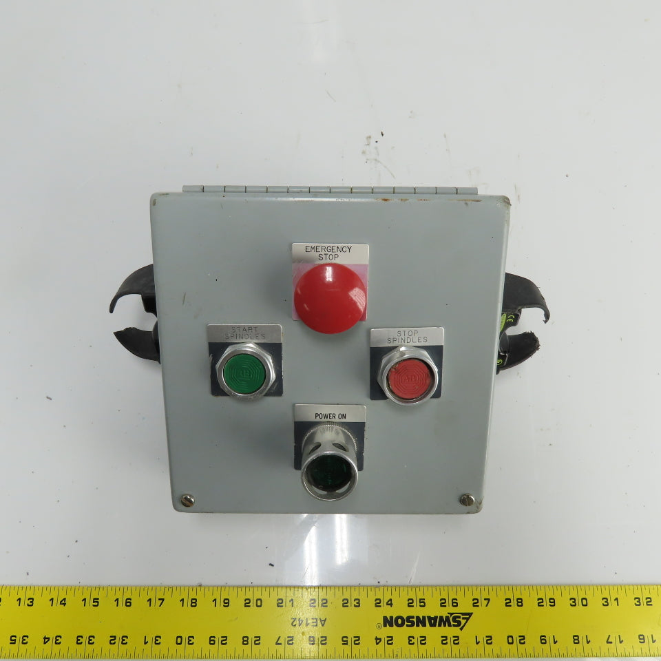 7-1/2"x 8" Operator Control Station Enclosure W/E-Stop Push Button Banner OTBVP6