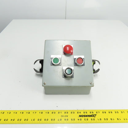 7-1/2"x 8" Operator Control Station Enclosure W/E-Stop Push Button Banner OTBVP6