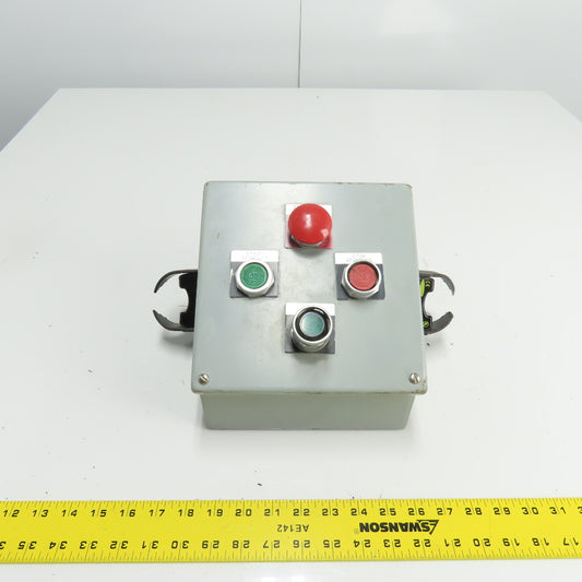 7-1/2"x 8" Operator Control Station Enclosure W/E-Stop Push Button Banner OTBVP6