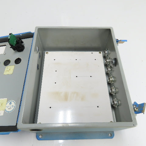 Hoffman A-1210CH 12" x 10" x 5" Steel Electrical Enclosure W/ Backplate