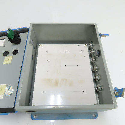 Hoffman A-1210CH 12" x 10" x 5" Steel Electrical Enclosure W/ Backplate