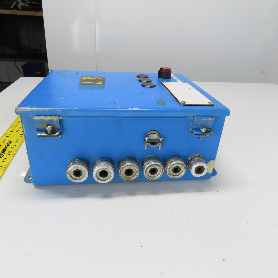 Hoffman A-1210CH 12" x 10" x 5" Steel Electrical Enclosure W/ Backplate