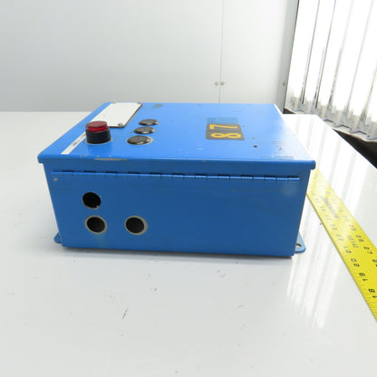 Hoffman A-1210CH 12" x 10" x 5" Steel Electrical Enclosure W/ Backplate