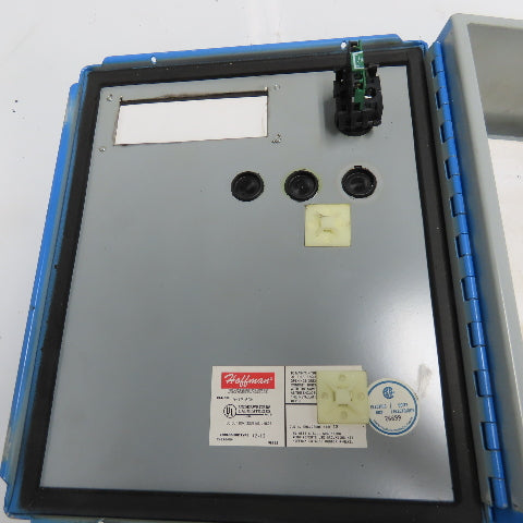 Hoffman A-1210CH 12" x 10" x 5" Steel Electrical Enclosure W/ Backplate