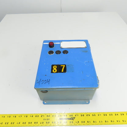 Hoffman A-1210CH 12" x 10" x 5" Steel Electrical Enclosure W/ Backplate