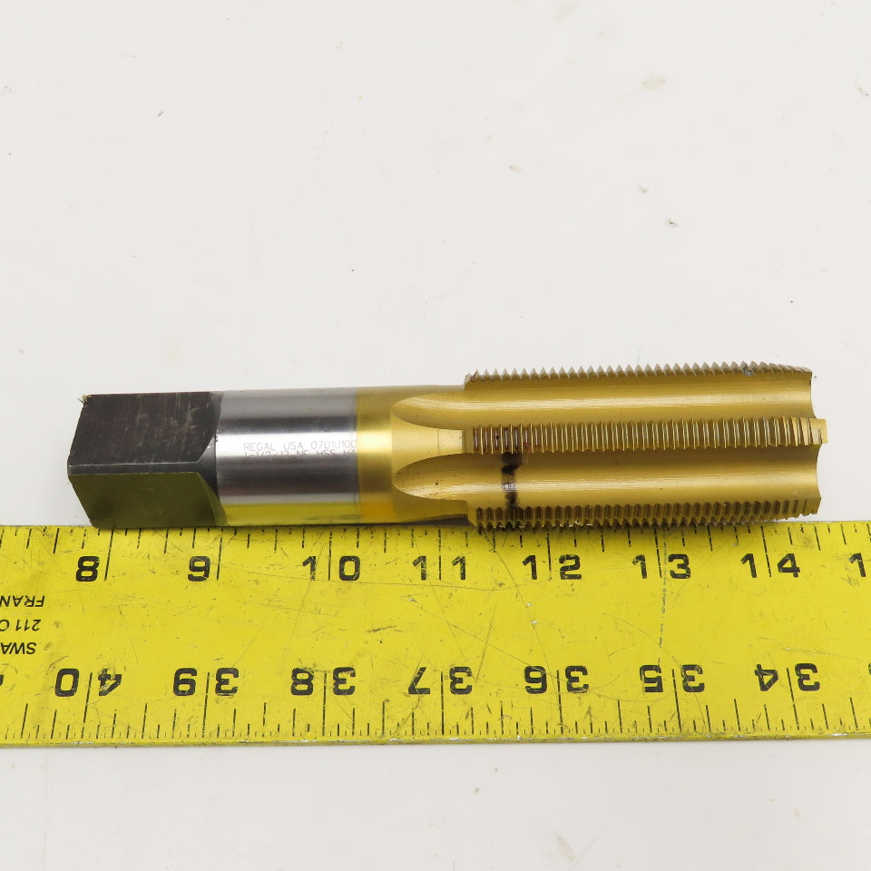 Regal 1-1/2"-12 NF HSS H4 6 Flute Straight 6 Flute TiN Coated Used