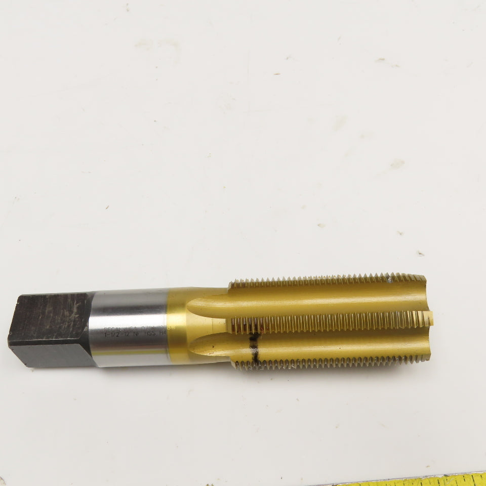 Regal 1-1/2"-12 NF HSS H4 6 Flute Straight 6 Flute TiN Coated Used