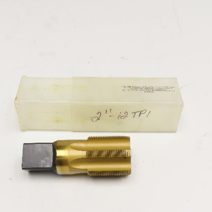 Regal 2"-12 HSS TiN Coated Plug Tap 6 Flute Straight
