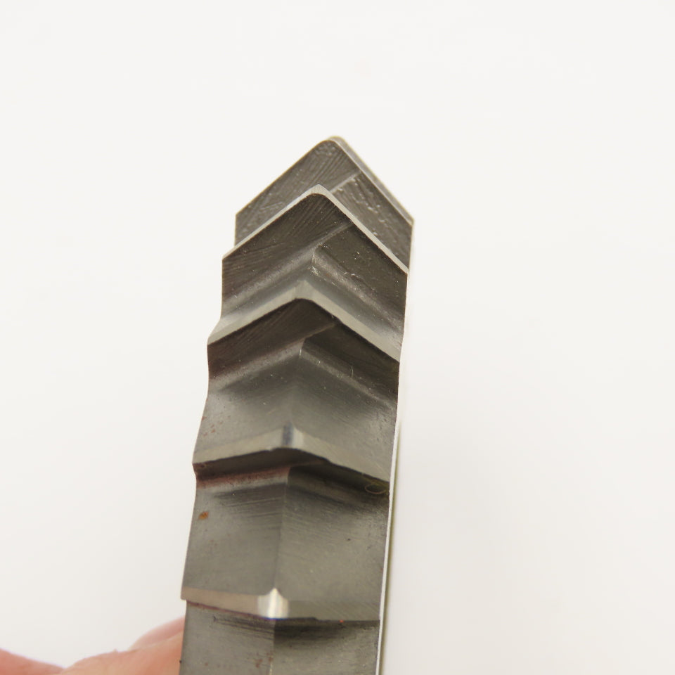 Moon Cutter Co. DA27500-90 2-3/4" x 1/2" Double Angle Cutter 90° 1" Shank