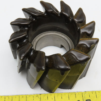 Moon 3" x 1-3/4" HSS Finisher Shell Mill 12 Flute 1-1/4" Arbor Bore Resharpened