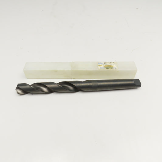 Greenfield Ind. 1-1/4" HSS 2 Flute Twist Drill MT4 Shank 14" OAL