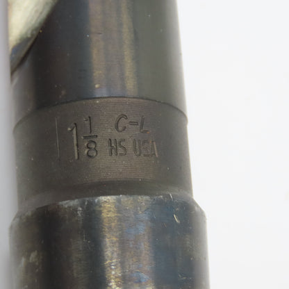 Chicago Latrobe 1-1/8" HSS 2 Flute Twist Drill MT4 Shank 13-1/4" OAL