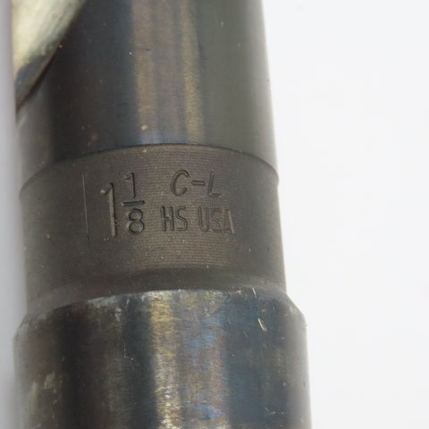 Chicago Latrobe 1-1/8" HSS 2 Flute Twist Drill MT4 Shank 13-1/4" OAL