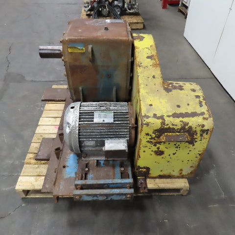 Dodge TM TR800A 20HP Inline Gear Reducer & Motor 230/460V 3PH 20RPM Out