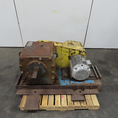 Dodge TM TR800A 20HP Inline Gear Reducer & Motor 230/460V 3PH 20RPM Out