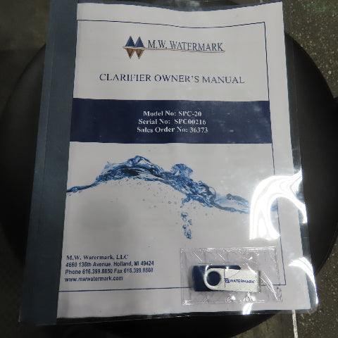M. W. Watermark SPC-20 20 GPM Incline Slant Plate Clarifier (2023) NEW UNUSED