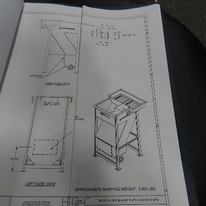 M. W. Watermark SPC-20 20 GPM Incline Slant Plate Clarifier (2023) NEW UNUSED