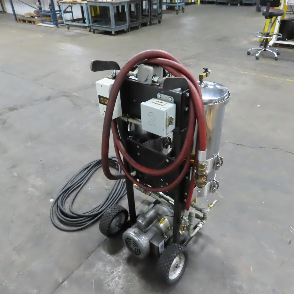 USPI 87D Dual Canister Portable Oil Filtration System 1HP 115/230V 1PH W/ Lines