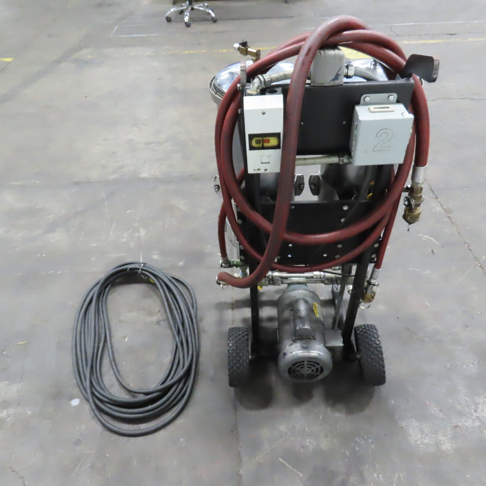 USPI 87D Dual Canister Portable Oil Filtration System 1HP 115/230V 1PH W/ Lines
