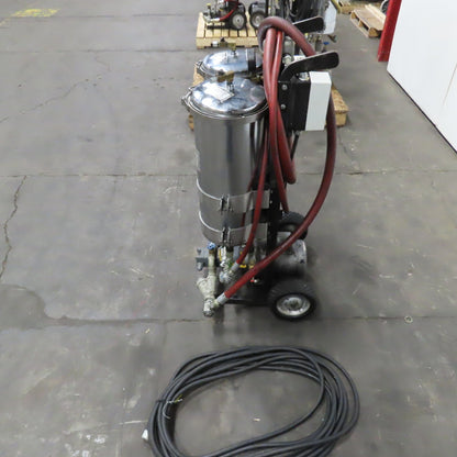 USPI 87D Dual Canister Portable Oil Filtration System 1HP 115/230V 1PH W/ Lines