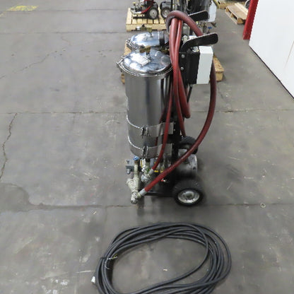 USPI 87D Dual Canister Portable Oil Filtration System 1HP 115/230V 1PH W/ Lines