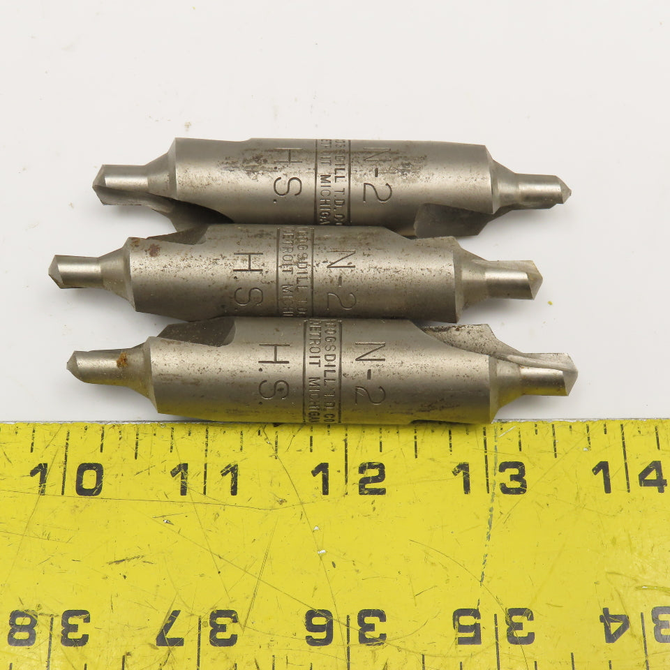 Cogsdill N-2 Double Ended HSS Size N-2 Countersink Lot Of 3