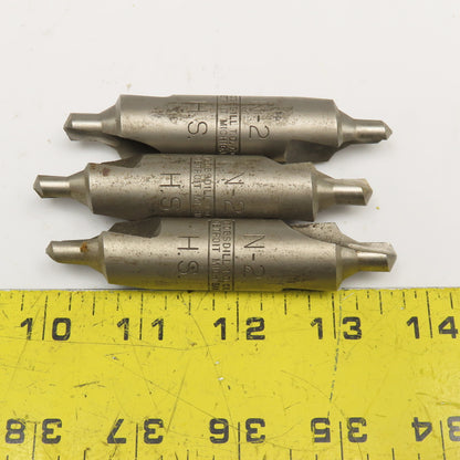 Cogsdill N-2 Double Ended HSS Size N-2 Countersink Lot Of 3