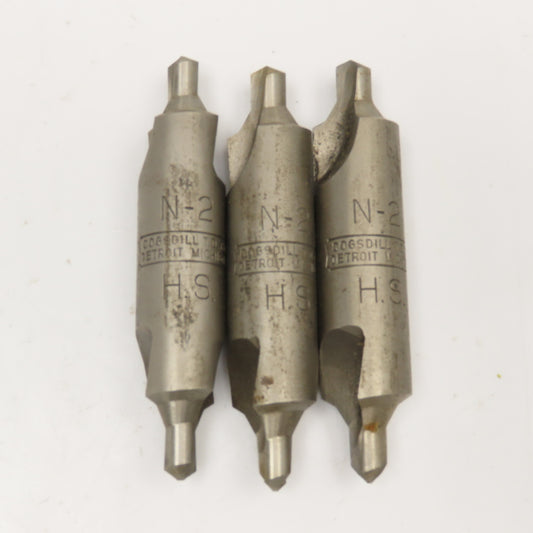 Cogsdill N-2 Double Ended HSS Size N-2 Countersink Lot Of 3